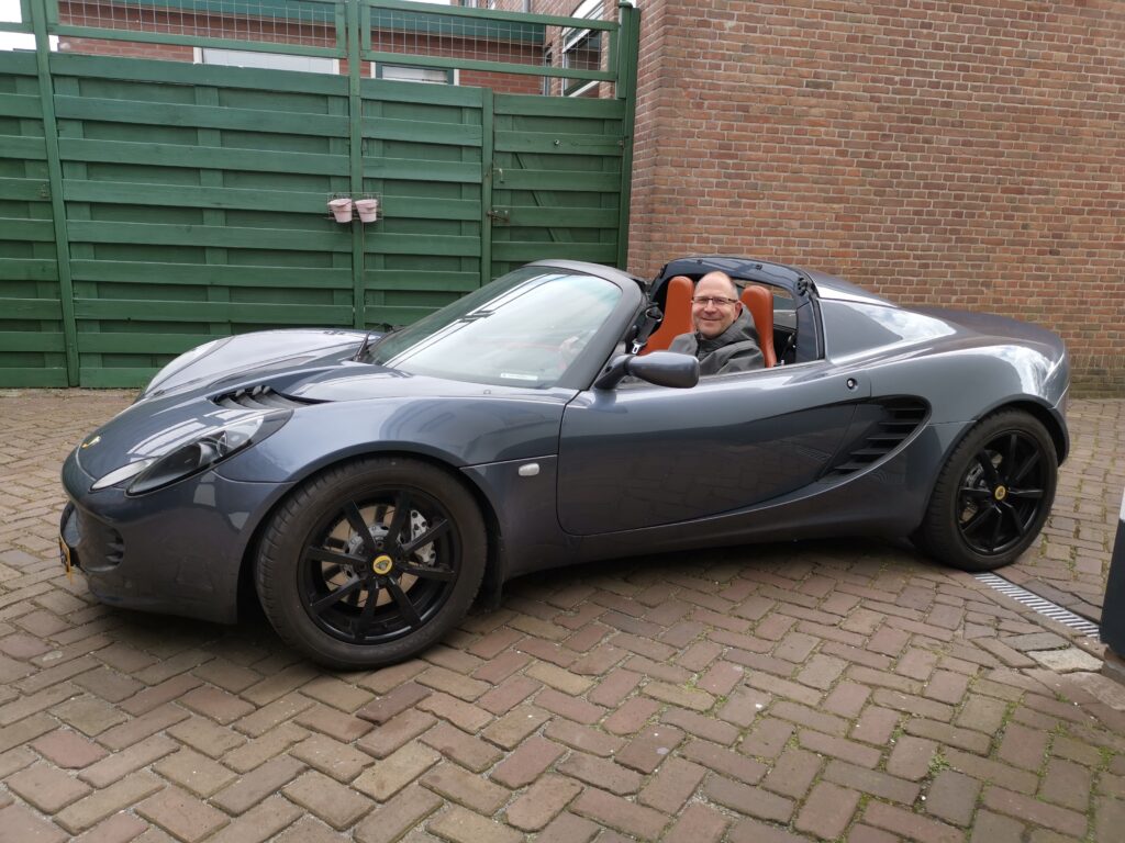 Big smile after test drive in my old Lotus